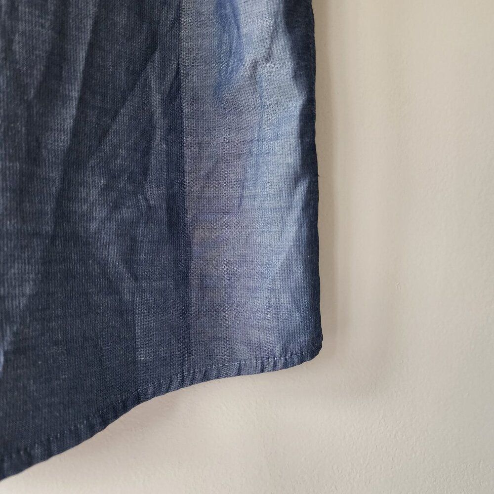 GH Bass & Co Explorer Short Sleeve Button Up Shirt Blue Men L Outdoor Fish - Picture 2 of 8